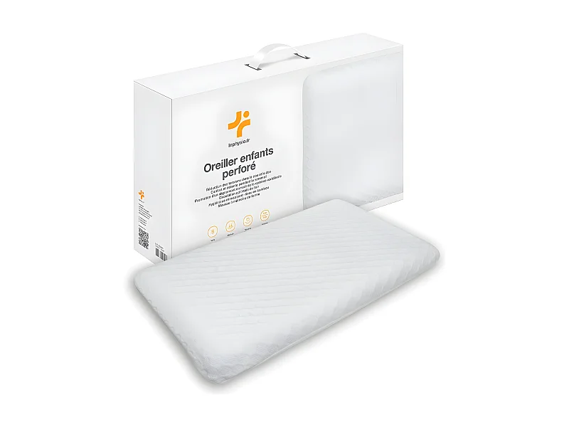 Almohada Infantil Transpirable de Tela de Bambú 50x30x5,5 INPHYSIO