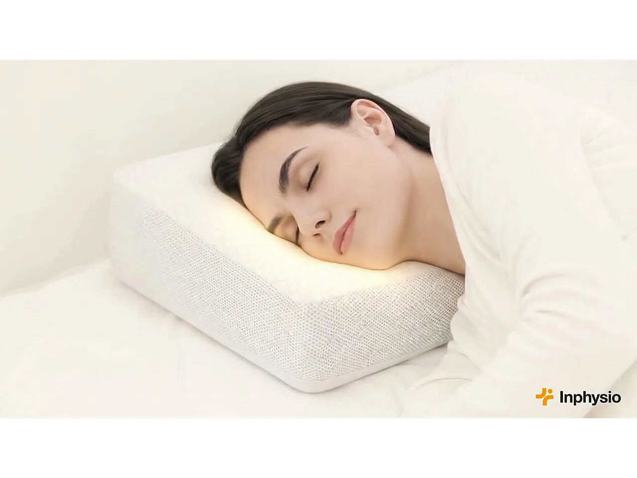 Oreiller Ergonomique Anti-Rides avec Taie d'Oreiller en Soie - Extra Grande - 65x42x10 - ERGO