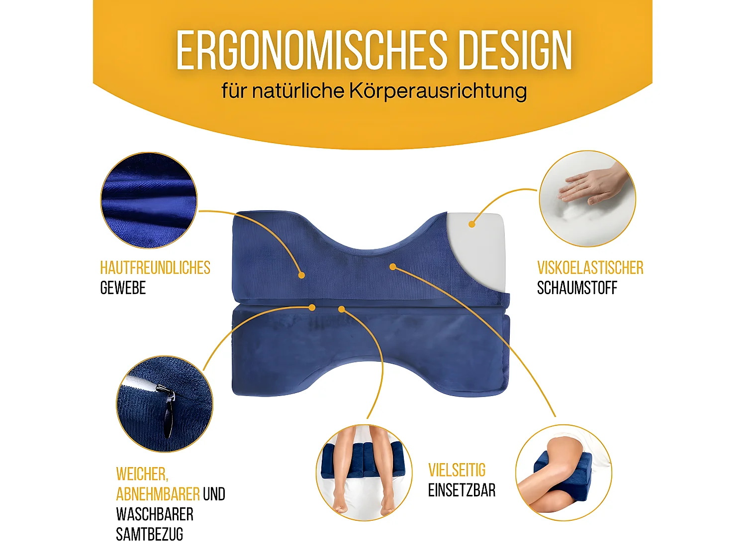 Beinkissen Separierer - 26x25x17 - KNIEKISSEN