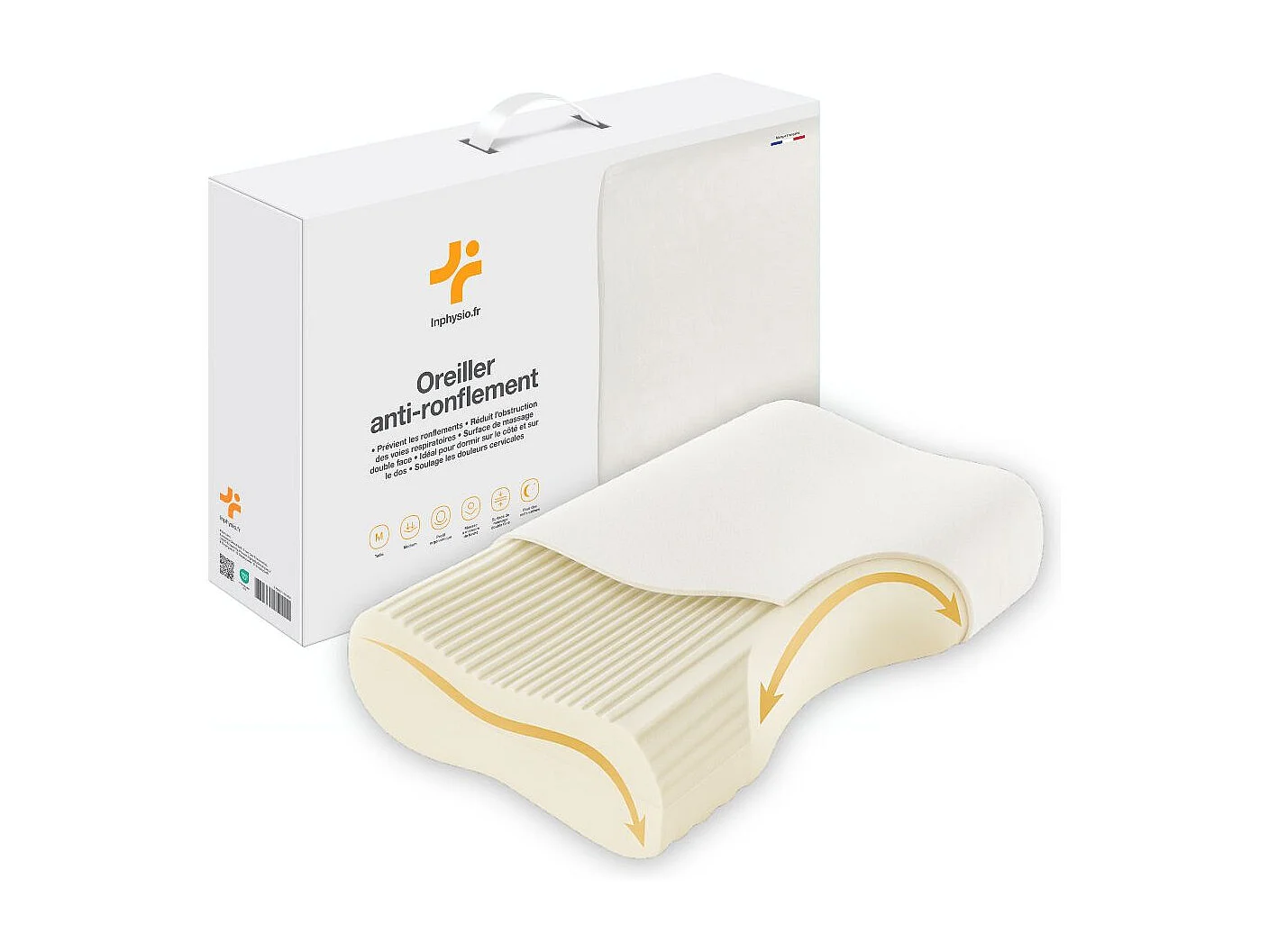 Cuscino Anti-Russamento - Doppia Superficie di Massaggio – 57x36x11 - INPHYSIO