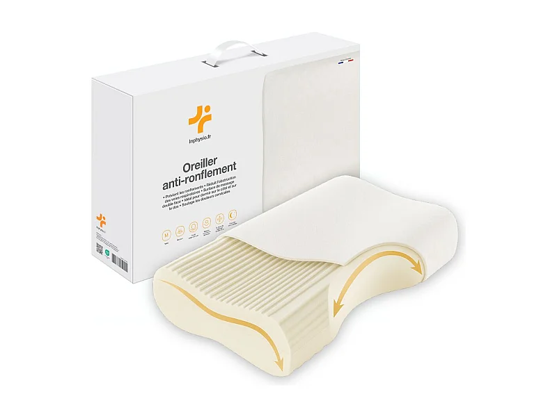 Oreiller Anti-Ronflement - Double Surface de Massage – 57x36x11 - INPHYSIO