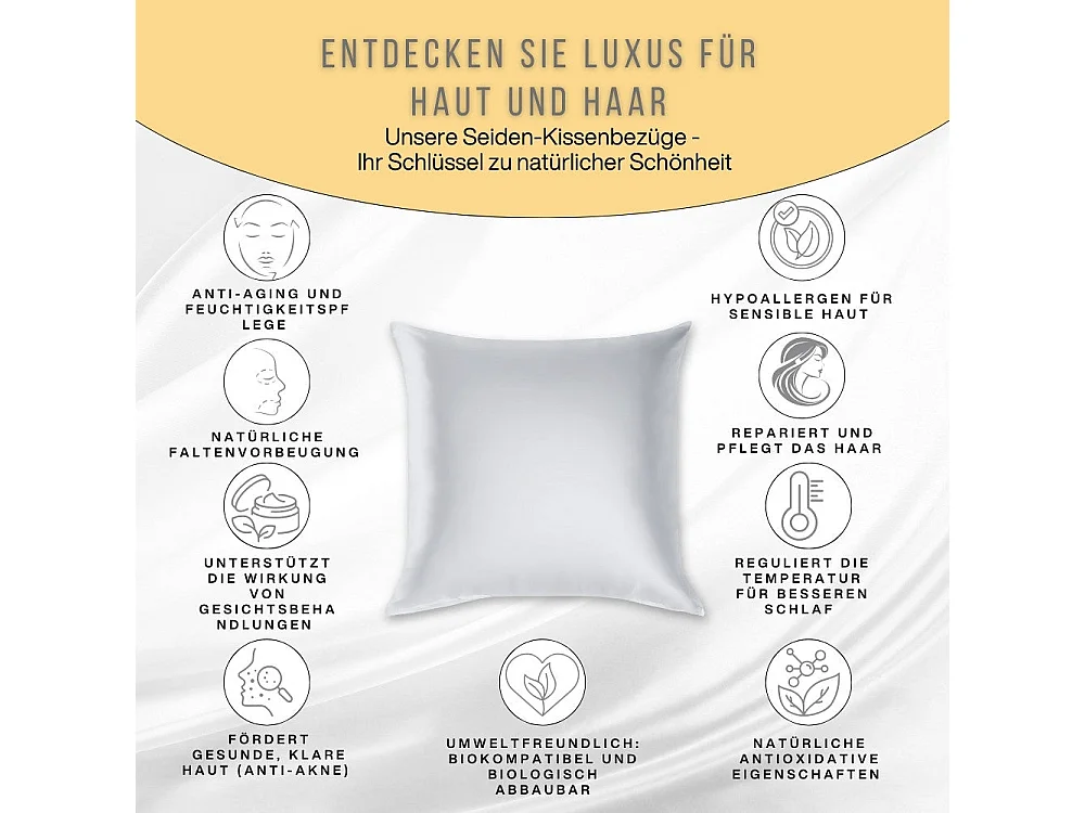 Pure Moerbei Zijden Kussensloop 70x50 INPHYSIO