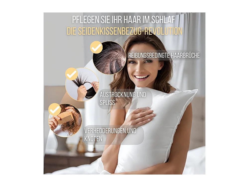 Taie d'Oreiller en Pure Soie de Mûrier 70x50 INPHYSIO