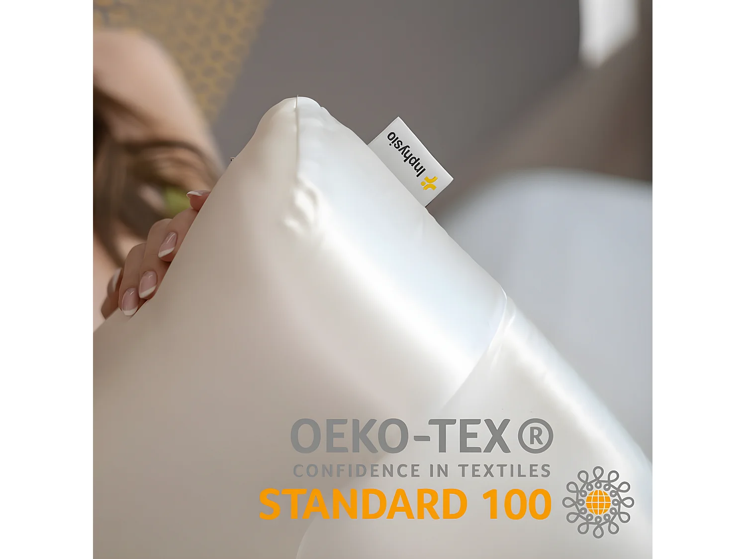 100% Zijden Kussensloop 58x37x11 voor SOIE DE BEAUTE Kussen INPHYSIO