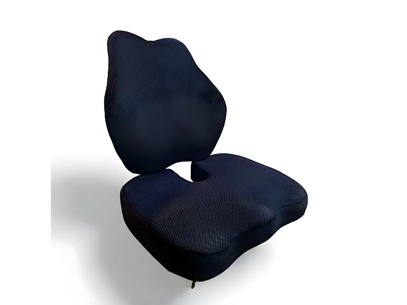 Ensemble de Coussin Fessier et Coussin de Soutien Lombaire Allongé INPHYSIO