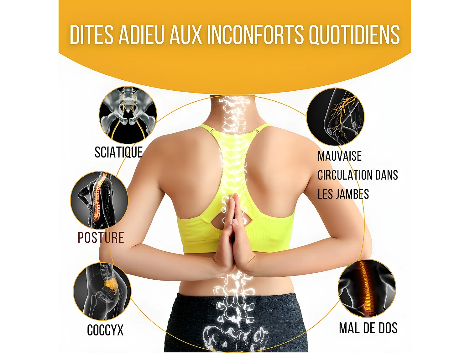 Coussin Donut pour le Coccyx 44x44x7,5 COUSSIN COCCYX