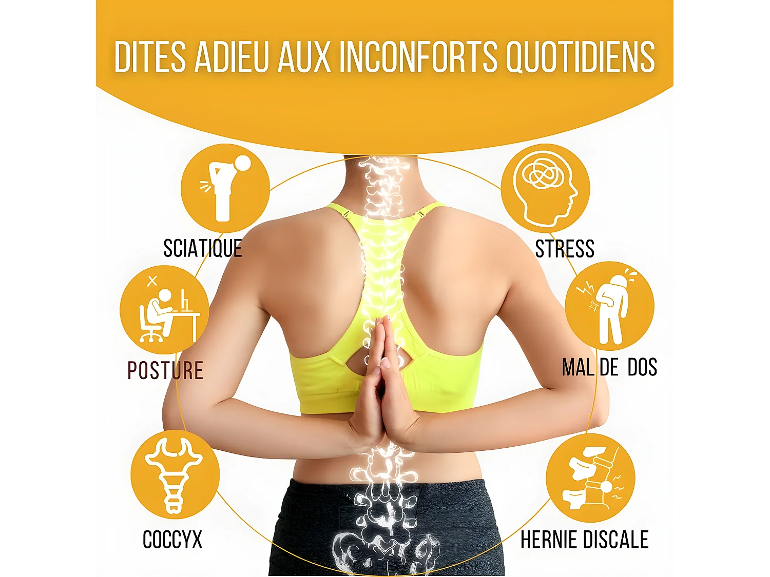 Cuscino Ergonomico a Forma di U per il Coccige - 45x35x7 - CUSCINO GLUTEI