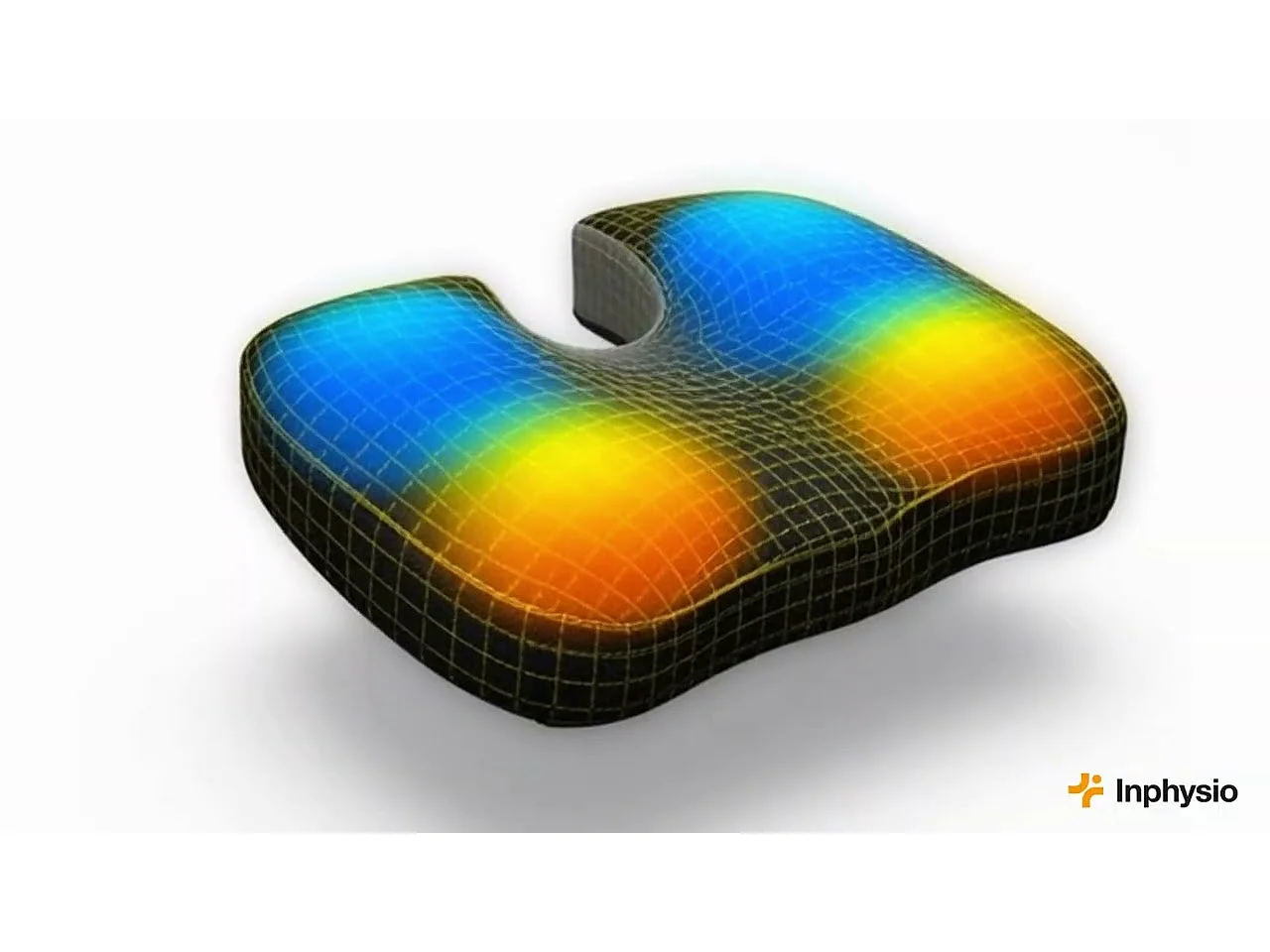 Coussin Ergonomique en Forme de U pour le Coccyx - 45x35x7 - COUSSIN FESSIER