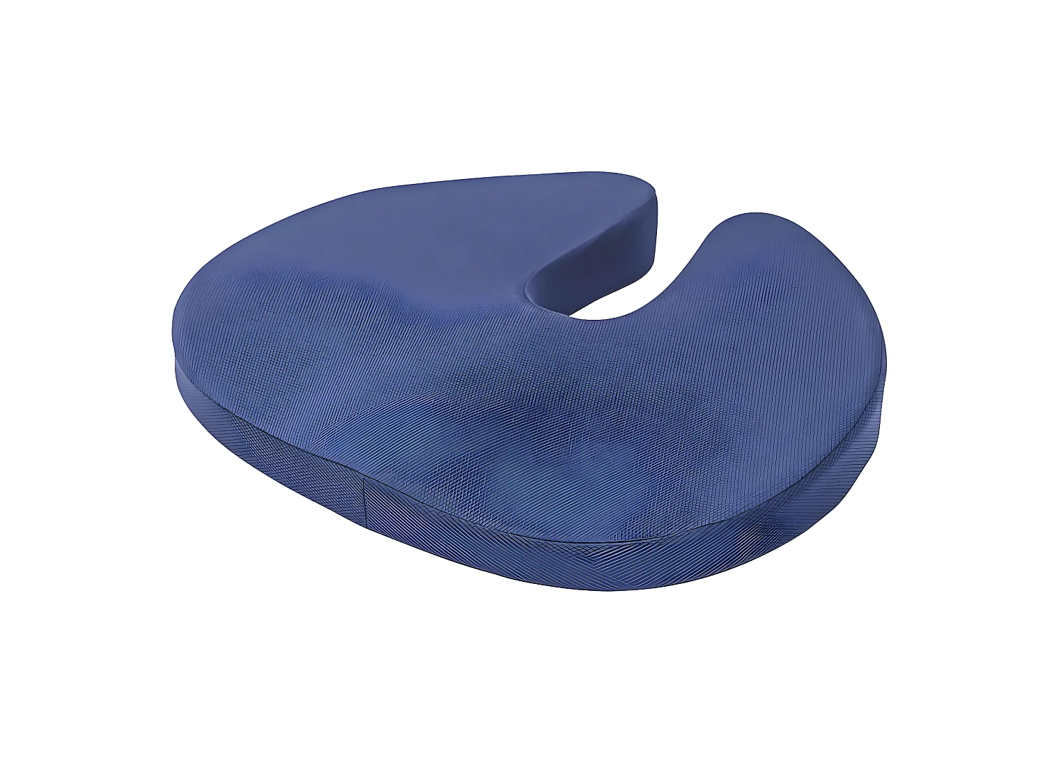 Coussin Ergonomique d'Assise en Forme de U - Charbon de Bambou - 46x37x6 - INPHYSIO