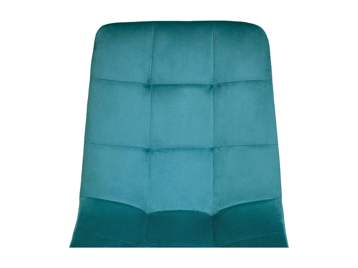 Sedia da pranzo imbottita in tessuto verde petrolio mod. Karima (2pz.)