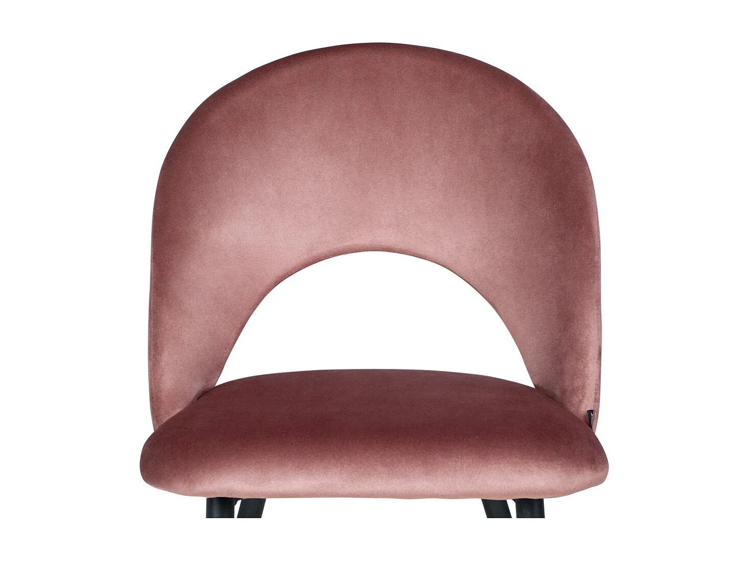 Sedia da pranzo imbottita in velluto rosso mattone mod. Zoe (2pz.)