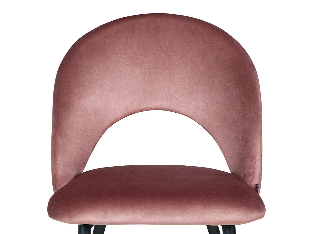 Sedia da pranzo imbottita in velluto rosso mattone mod. Zoe (2pz.)