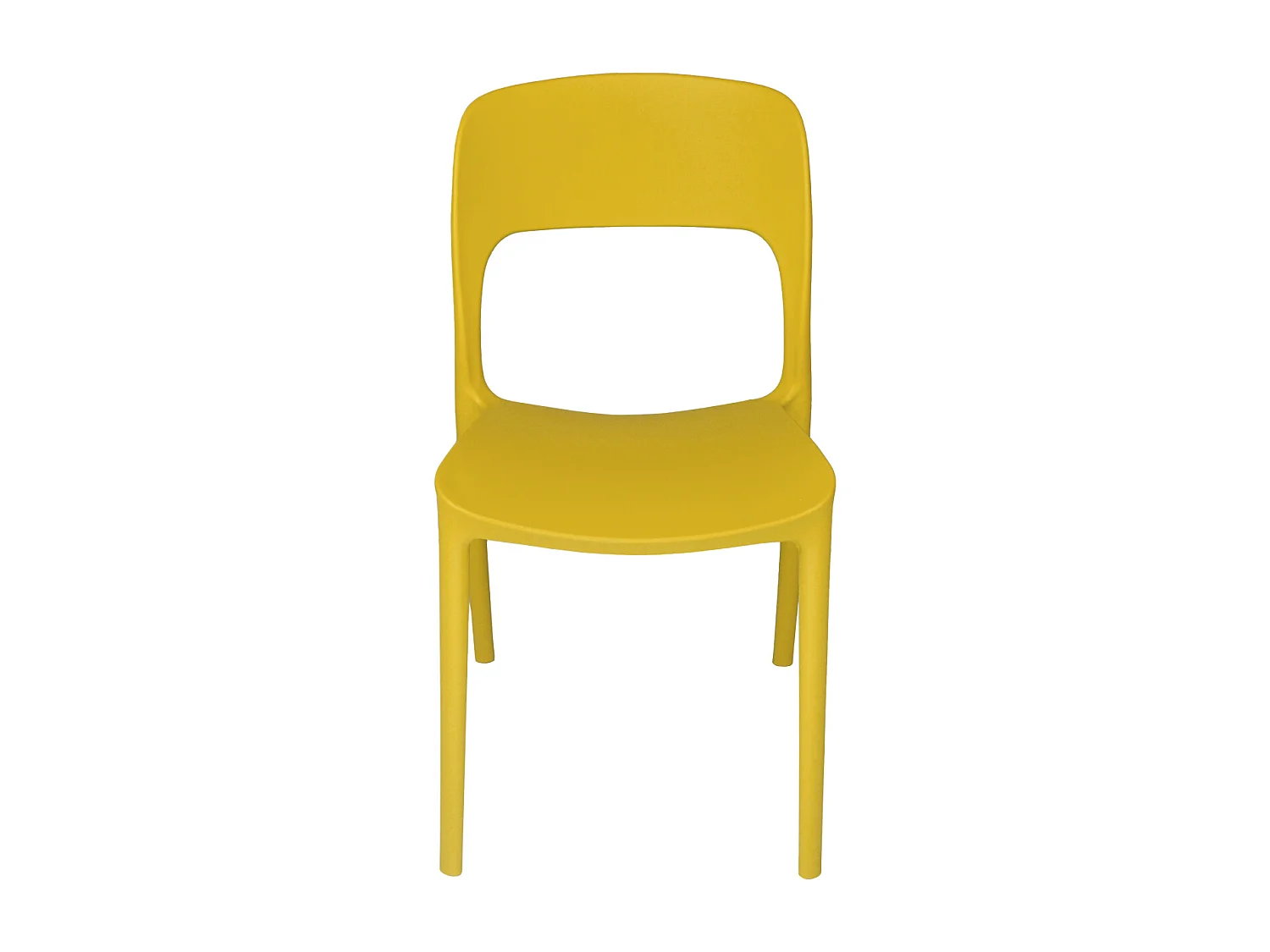 Sedia impilabile in polipropilene giallo senape mod. Maya  (2 Pz.)