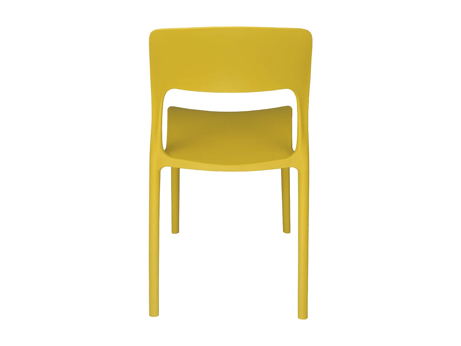 Sedia impilabile in polipropilene giallo senape mod. Maya  (2 Pz.)