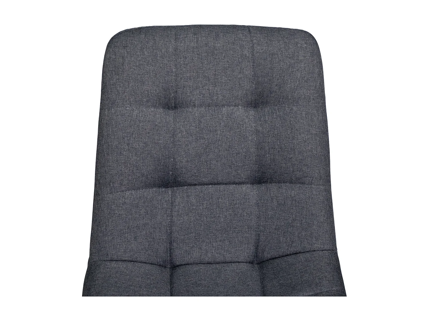 Sedia da pranzo imbottita in tessuto grigio scuro mod. Karima (2pz.)