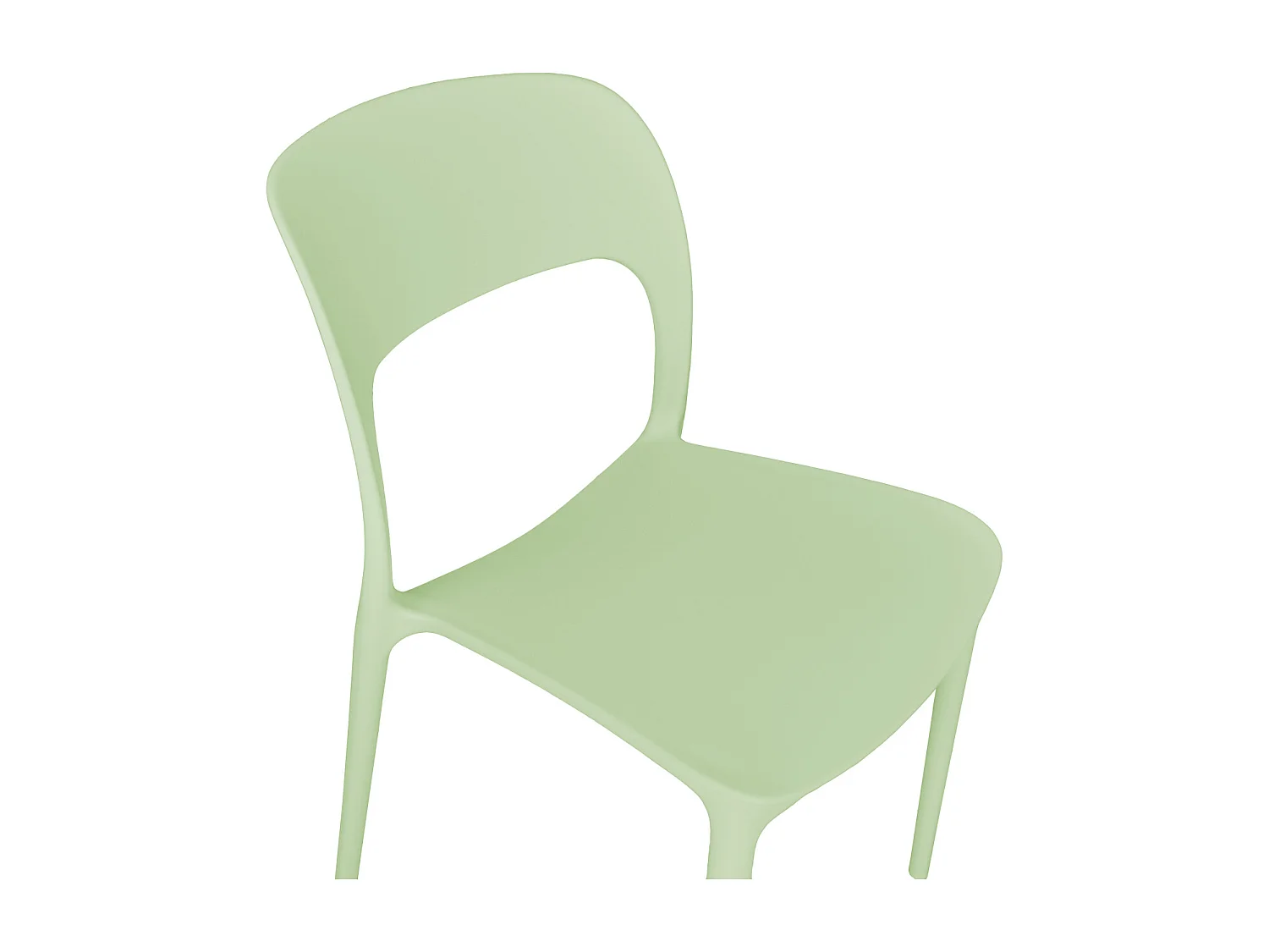 Sedia impilabile in polipropilene verde salvia mod. Maya  (2 Pz.)