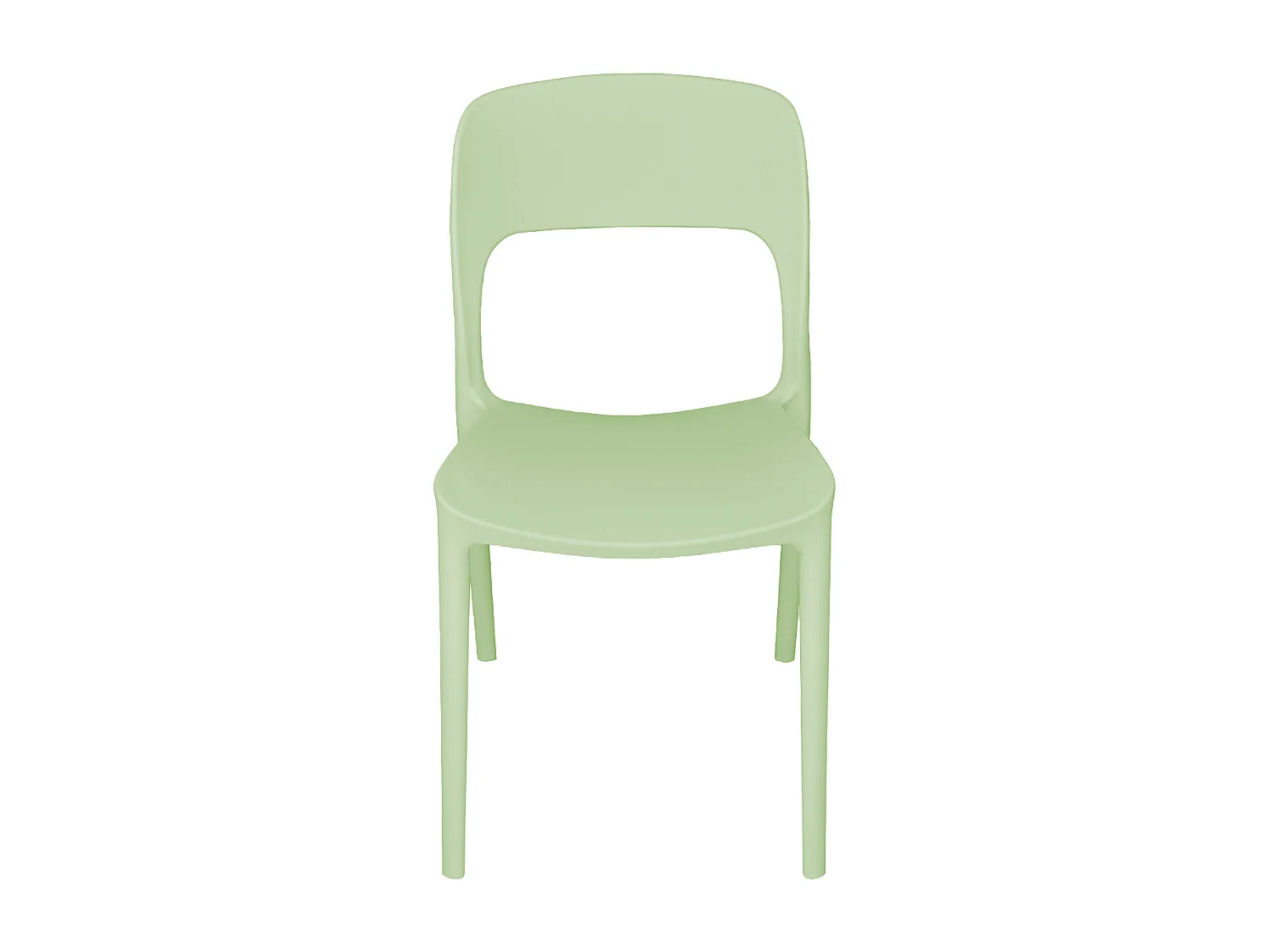 Sedia impilabile in polipropilene verde salvia mod. Maya  (2 Pz.)