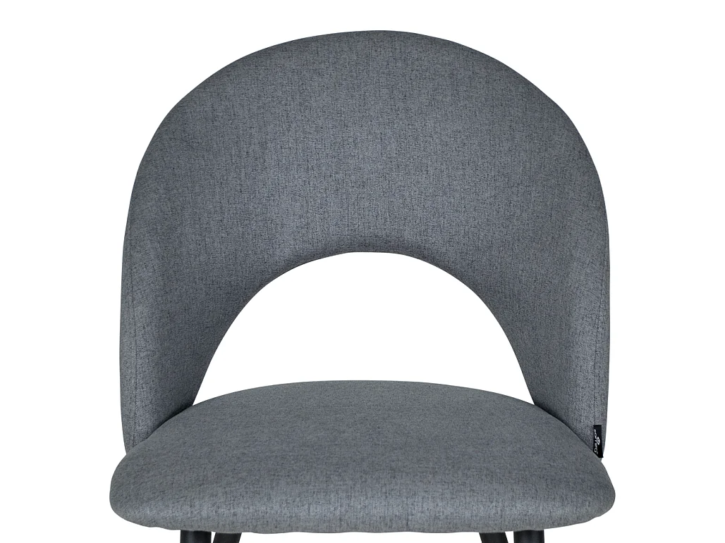 Sedia da pranzo imbottita in tessuto grigio scuro mod. Zoe (2pz.)