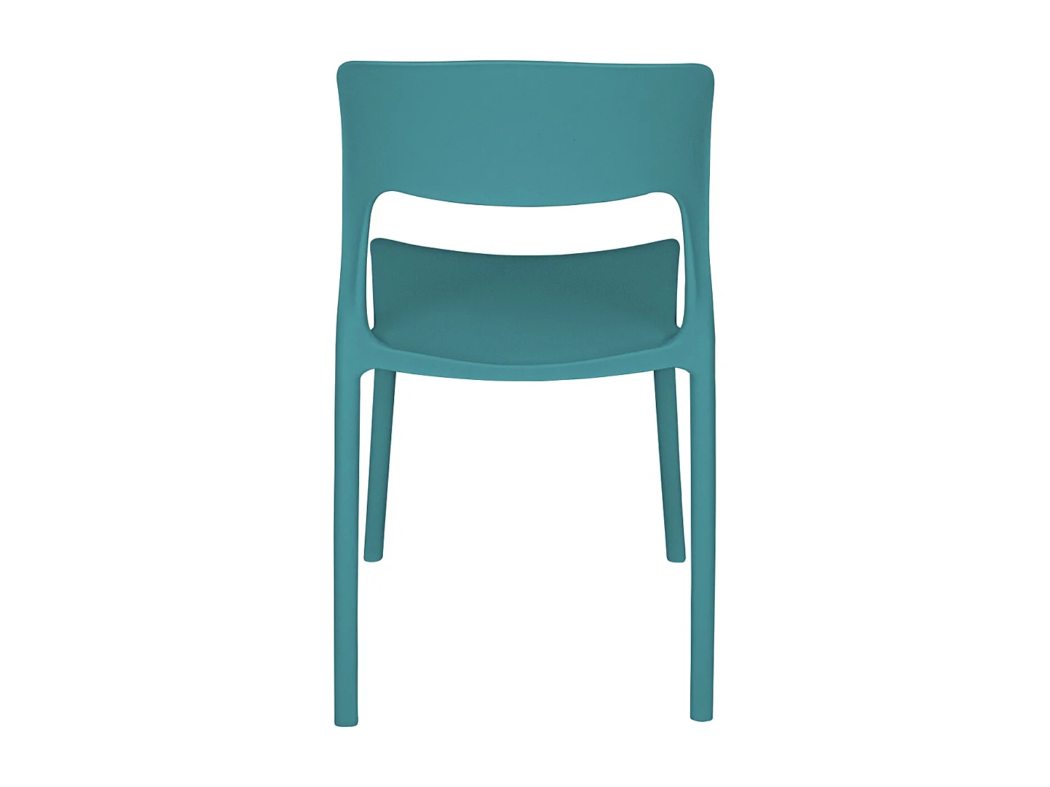 Sedia impilabile in polipropilene verde petrolio mod. Maya  (2 Pz.)