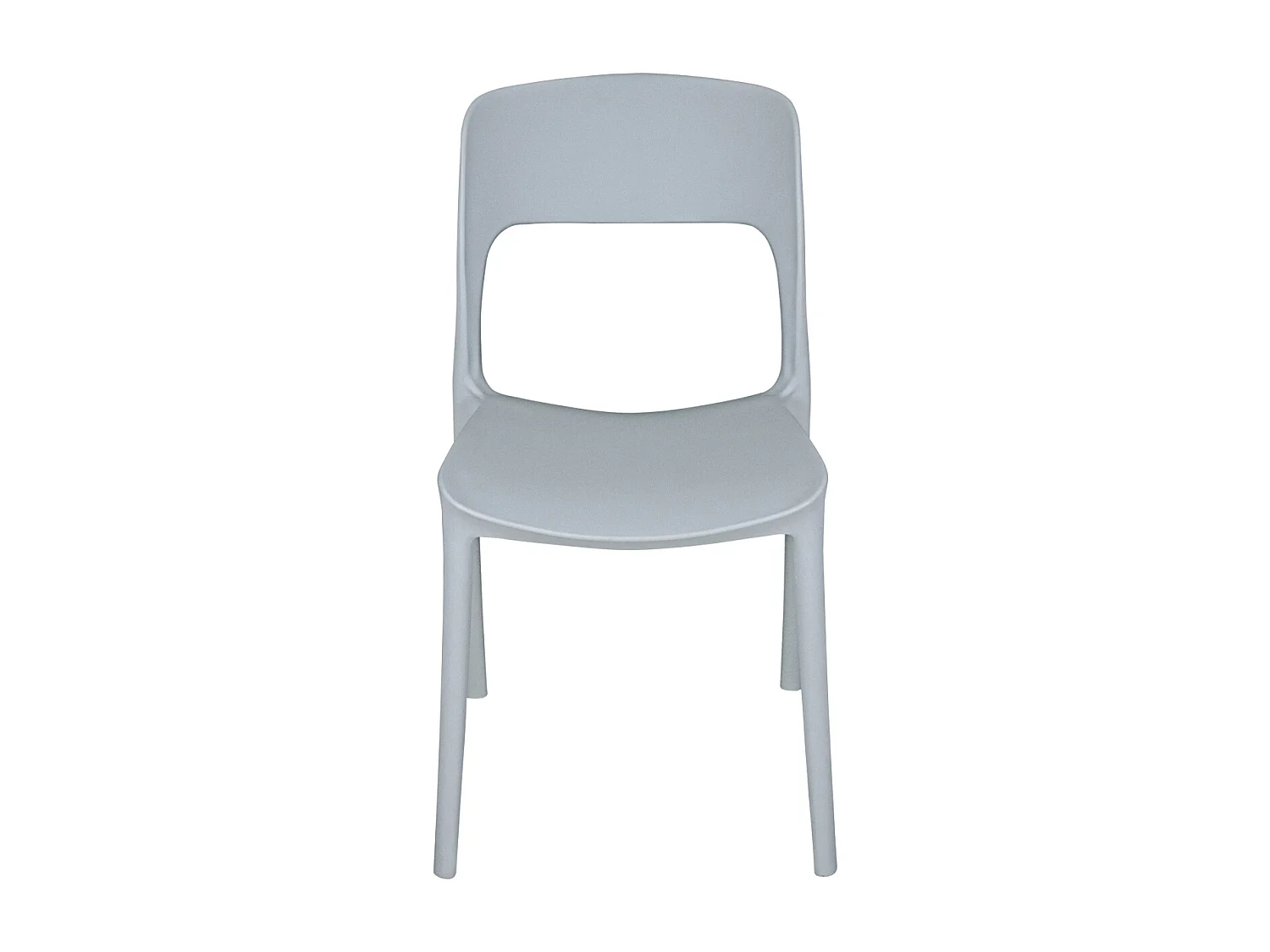 Sedia impilabile in polipropilene grigia mod. Maya  (2 Pz.)