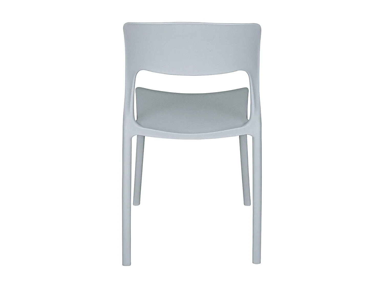 Sedia impilabile in polipropilene grigia mod. Maya  (2 Pz.)