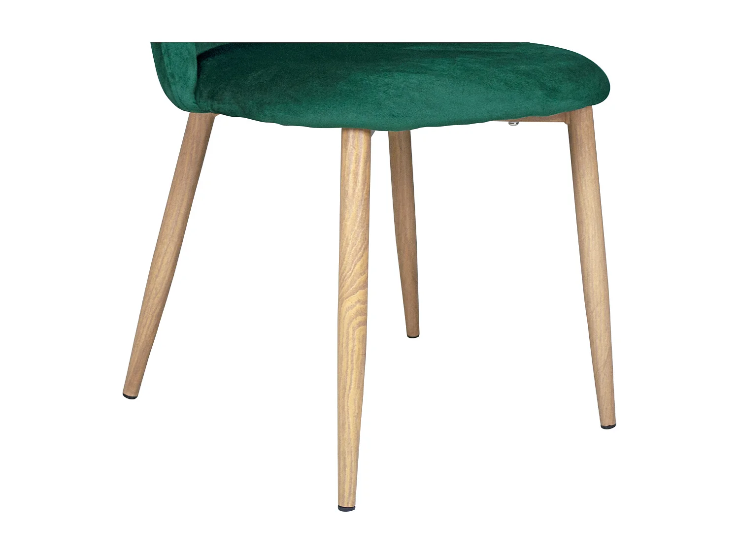 Sedia imbottita in velluto verde scuro mod. Sophie (2 pz)