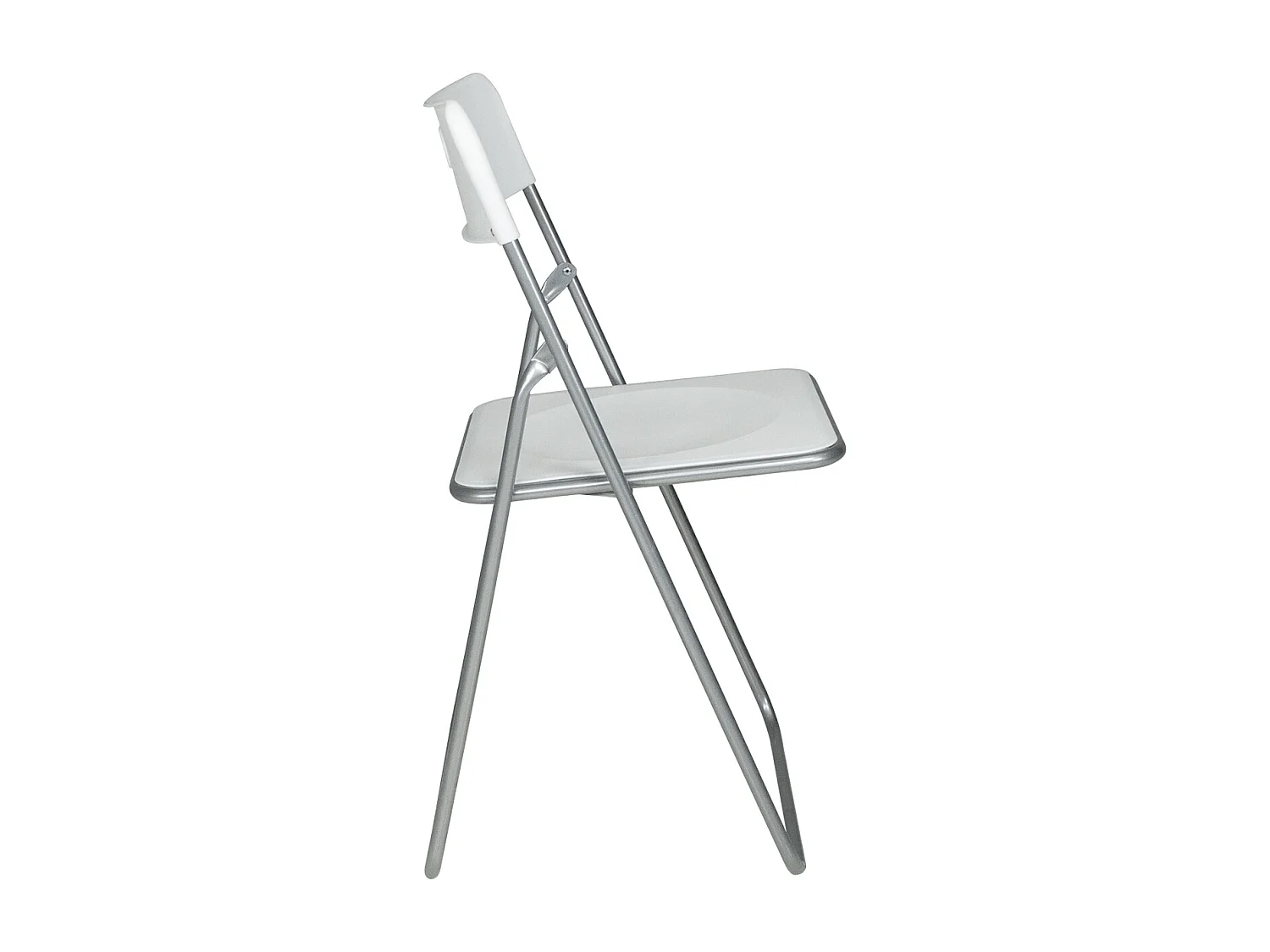 Sedia pieghevole bianca, sedia richiudibile mod. Easy (2pz.)