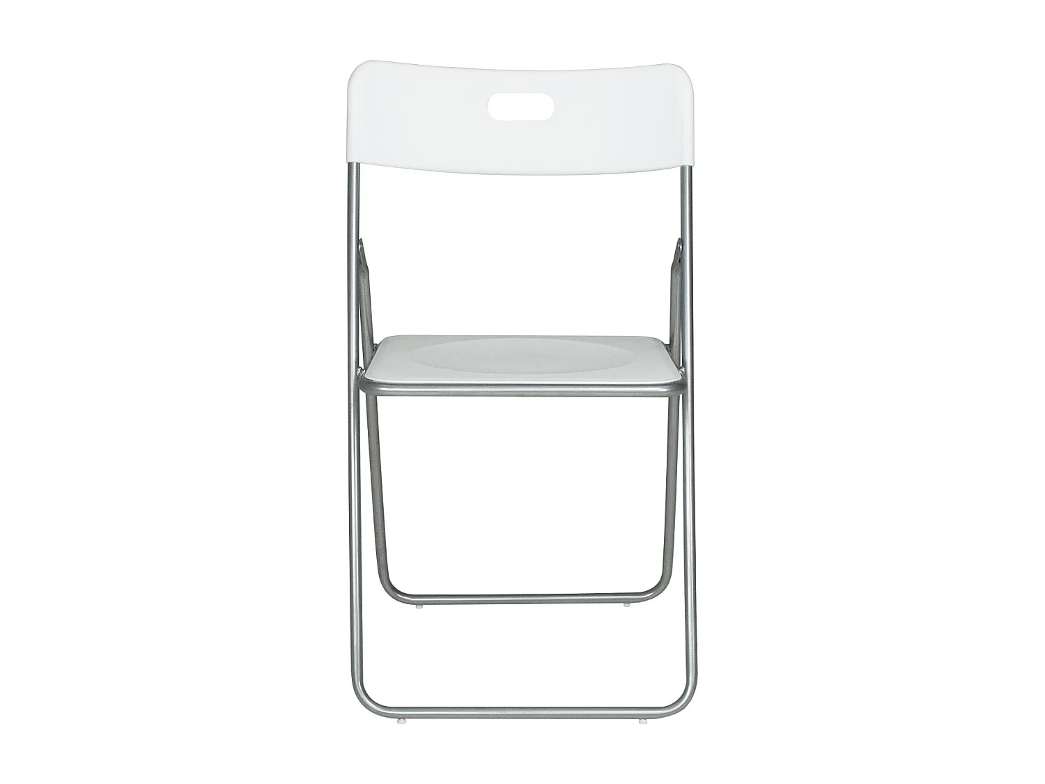 Sedia pieghevole bianca, sedia richiudibile mod. Easy (2pz.)