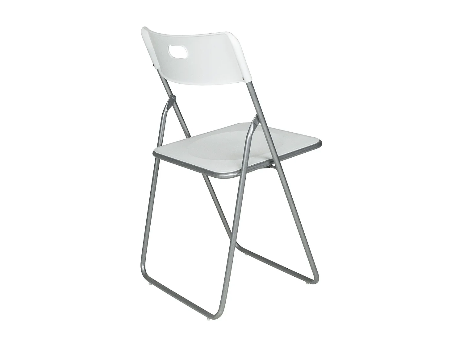 Sedia pieghevole bianca, sedia richiudibile mod. Easy (2pz.)