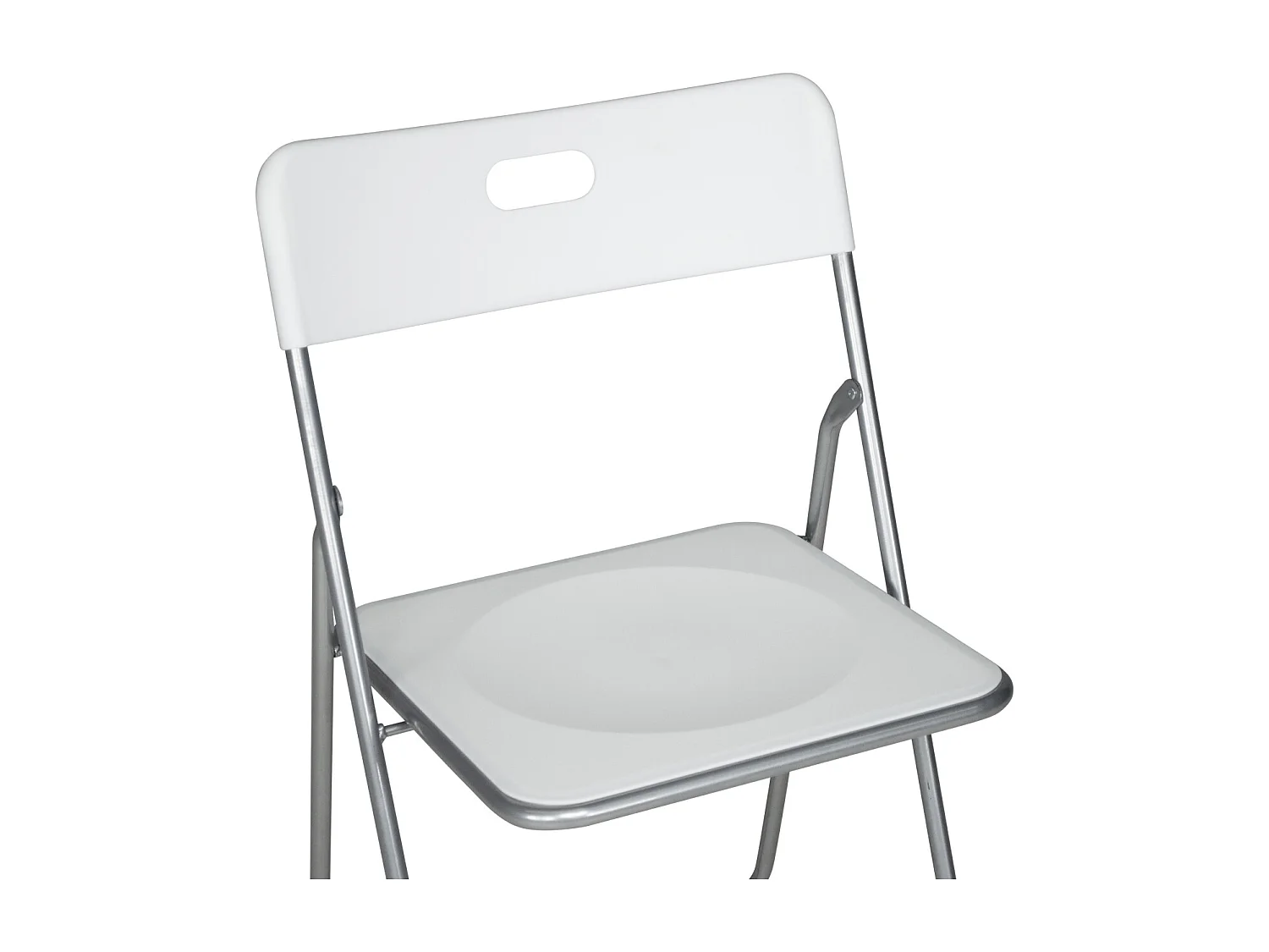 Sedia pieghevole bianca, sedia richiudibile mod. Easy (2pz.)