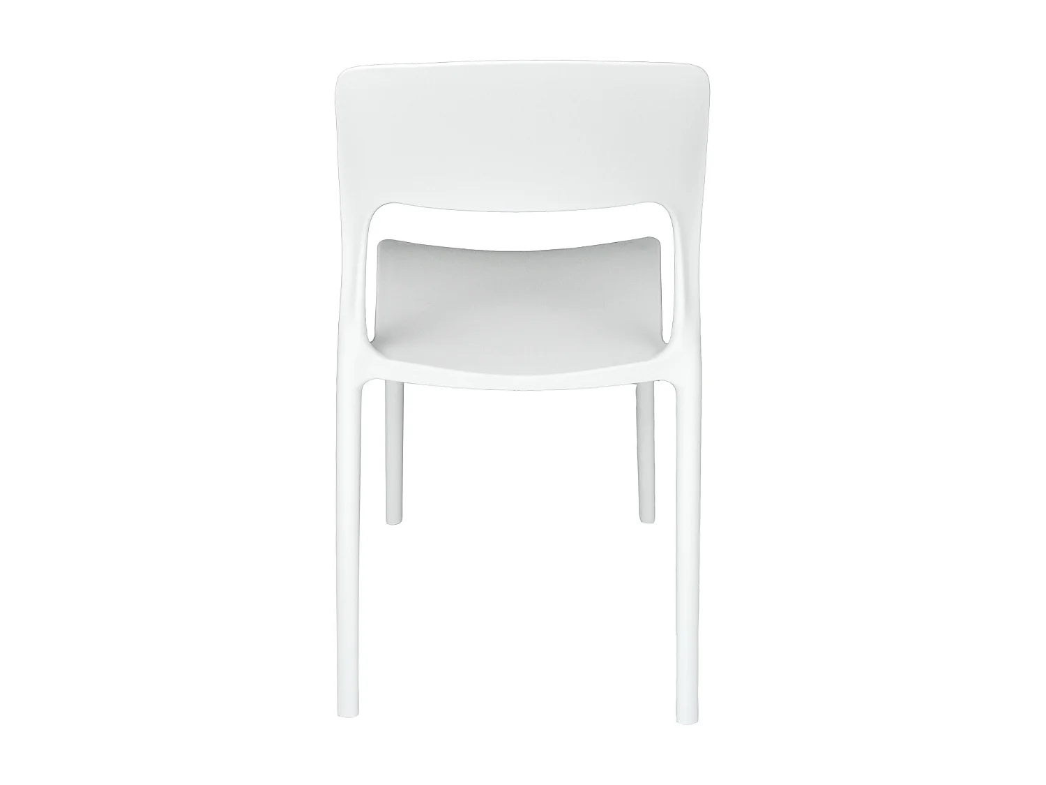 Sedia impilabile in polipropilene bianca mod. Maya  (2 Pz.)