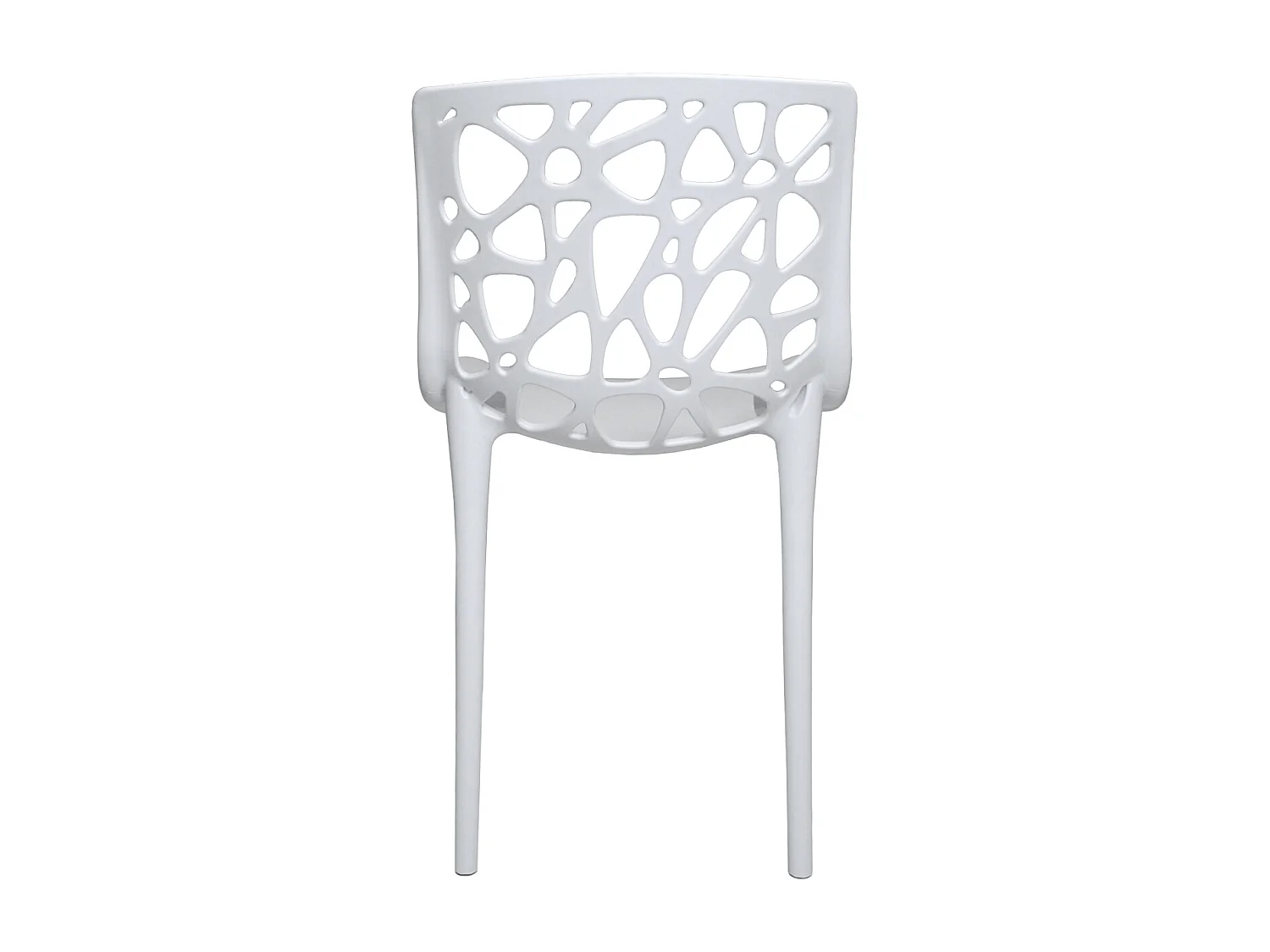 Sedia in polipropilene bianca impilabile mod. Greta (2 Pz.)