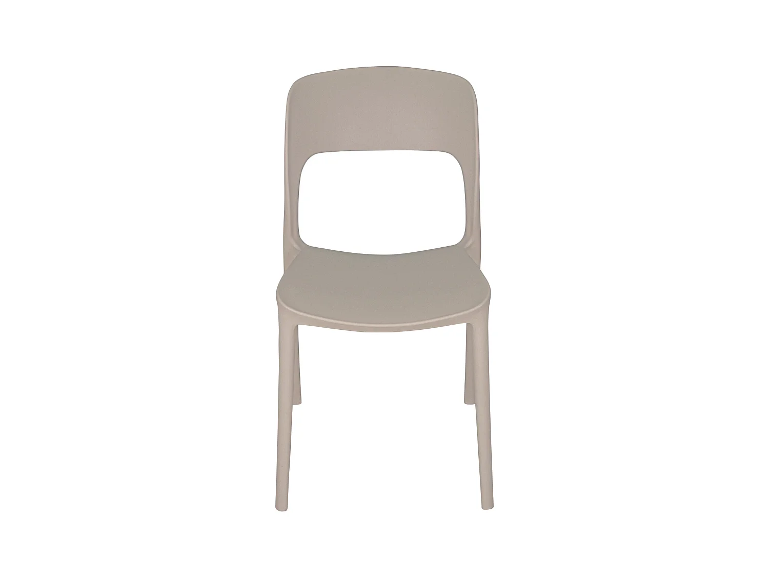 Sedia impilabile in polipropilene tortora mod. Maya  (2 Pz.)