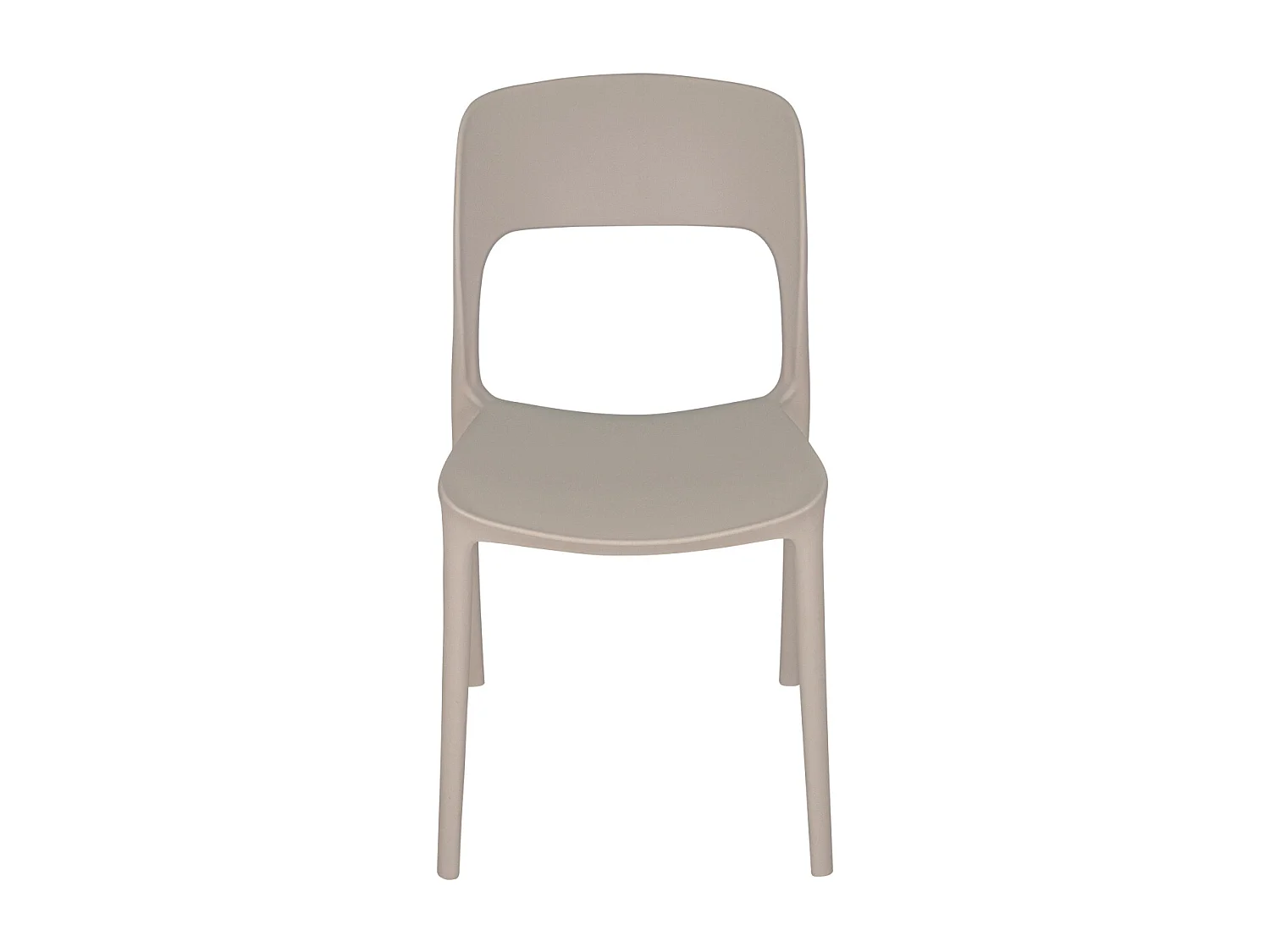 Sedia impilabile in polipropilene tortora mod. Maya  (2 Pz.)