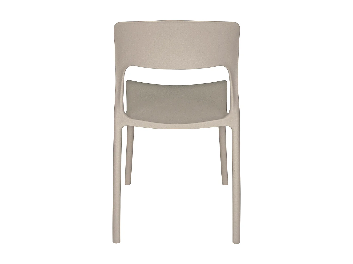 Sedia impilabile in polipropilene tortora mod. Maya  (2 Pz.)