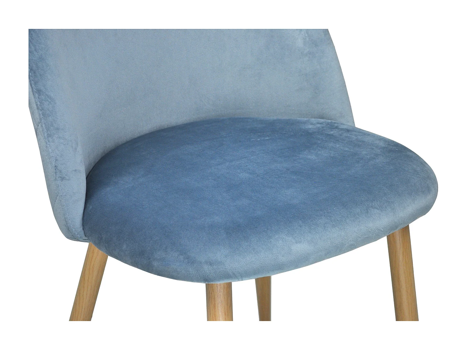 Sedia imbottita in velluto carta da zucchero mod. Sophie (2 pz)