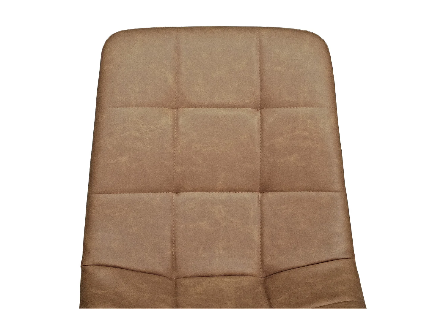 Sedia da pranzo imbottita in ecopelle vintage mod. Karima (2pz)