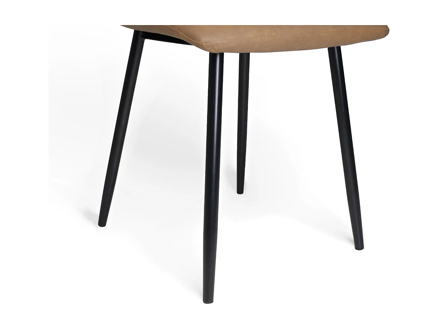 Sedia da pranzo imbottita in ecopelle vintage mod. Karima (2pz)