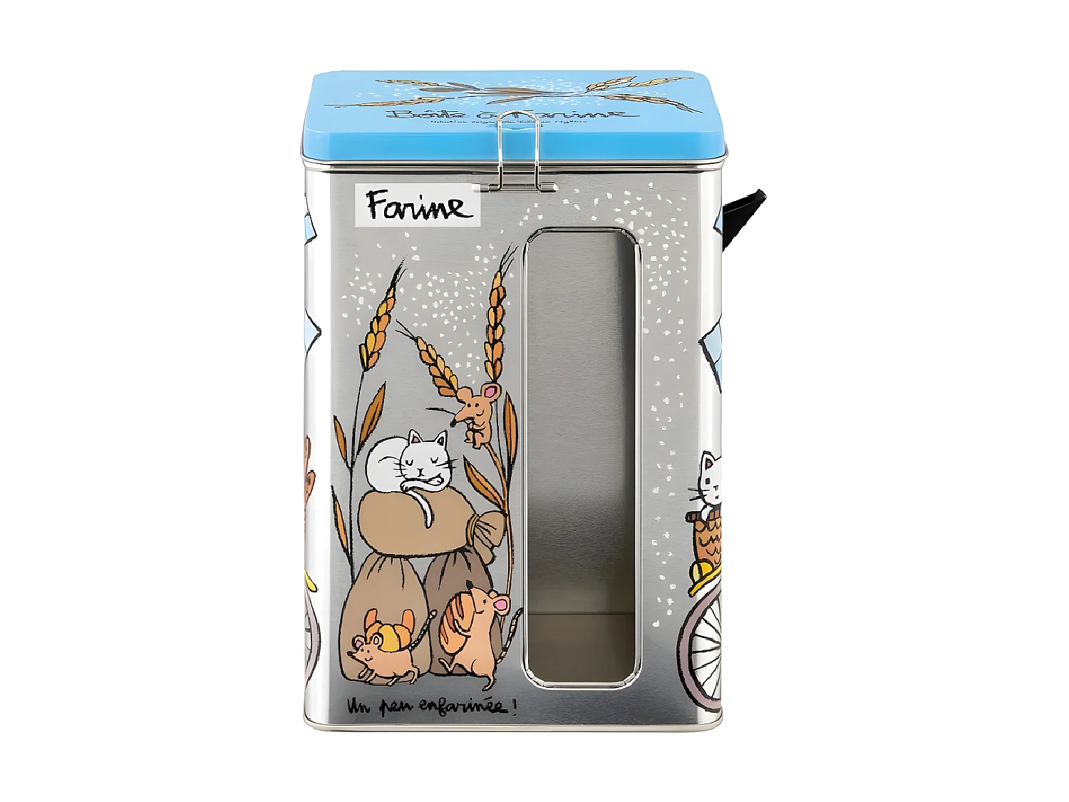 Boite à fenêtre farine avec bec verseur - Un peu enfarinée -