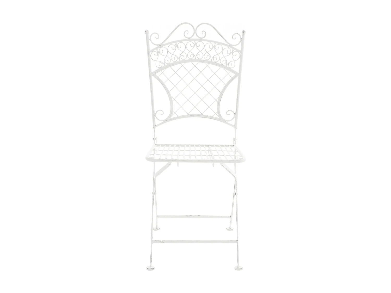 Chaises de jardin - Métal - Blanc - Adelar