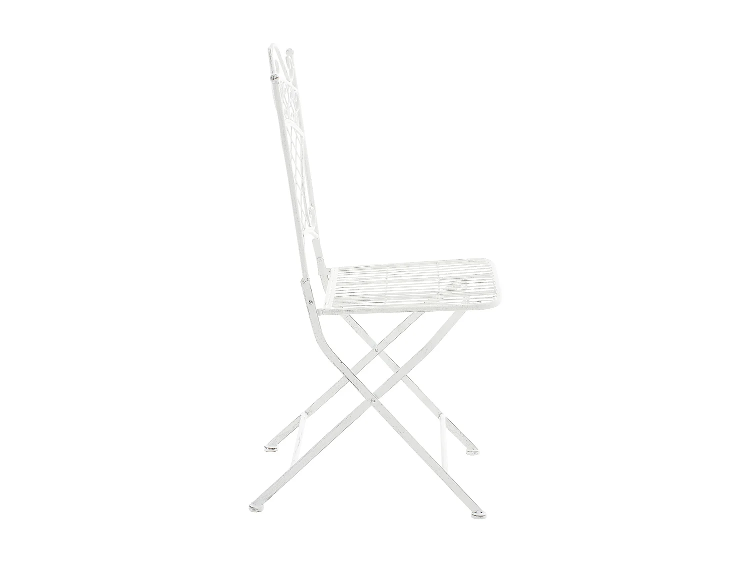 Chaises de jardin - Métal - Blanc - Adelar