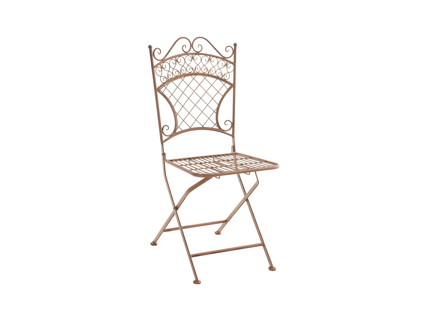 Chaises de jardin - Métal - Marron antique - Adelar