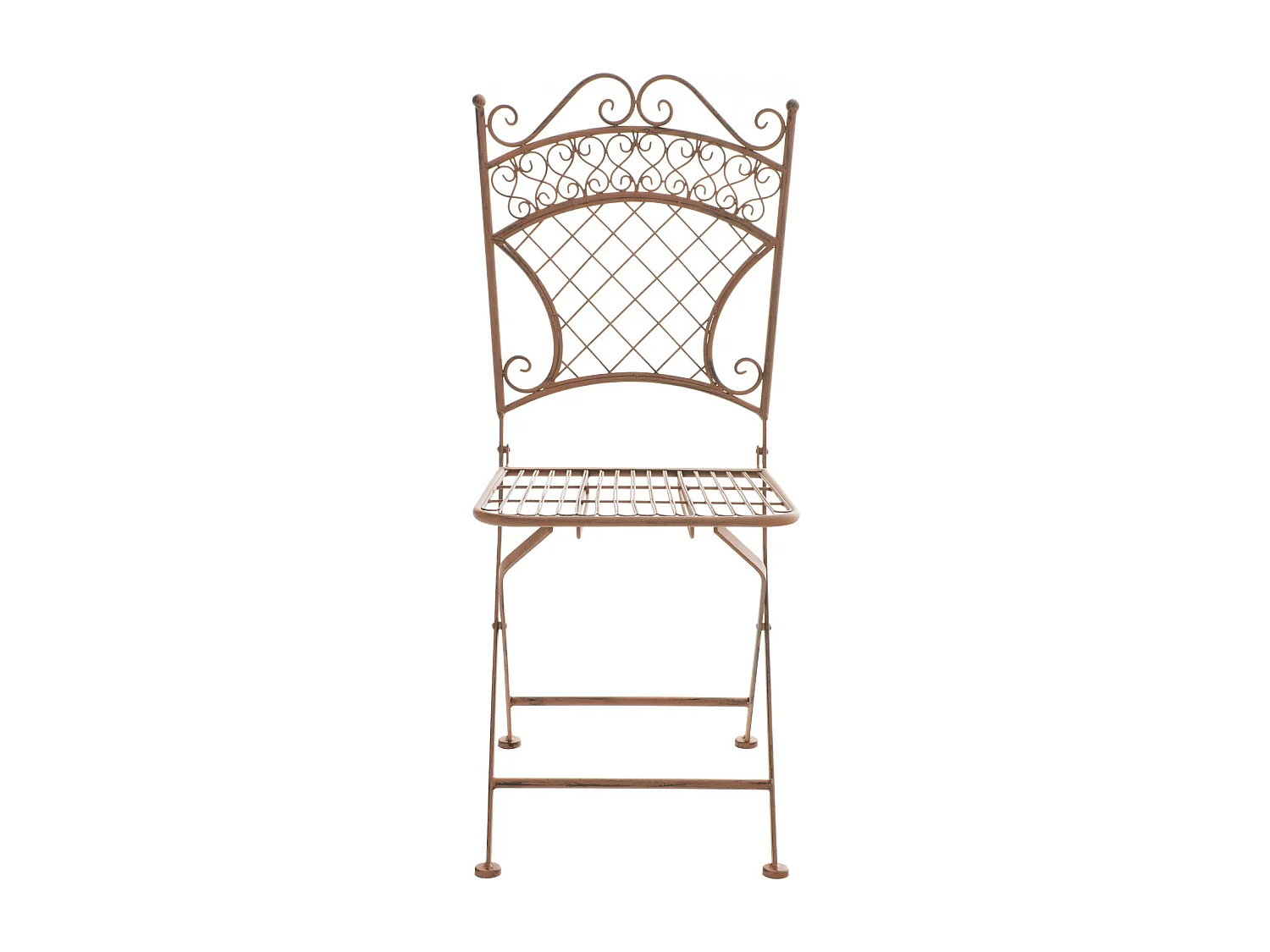 Chaises de jardin - Métal - Marron antique - Adelar