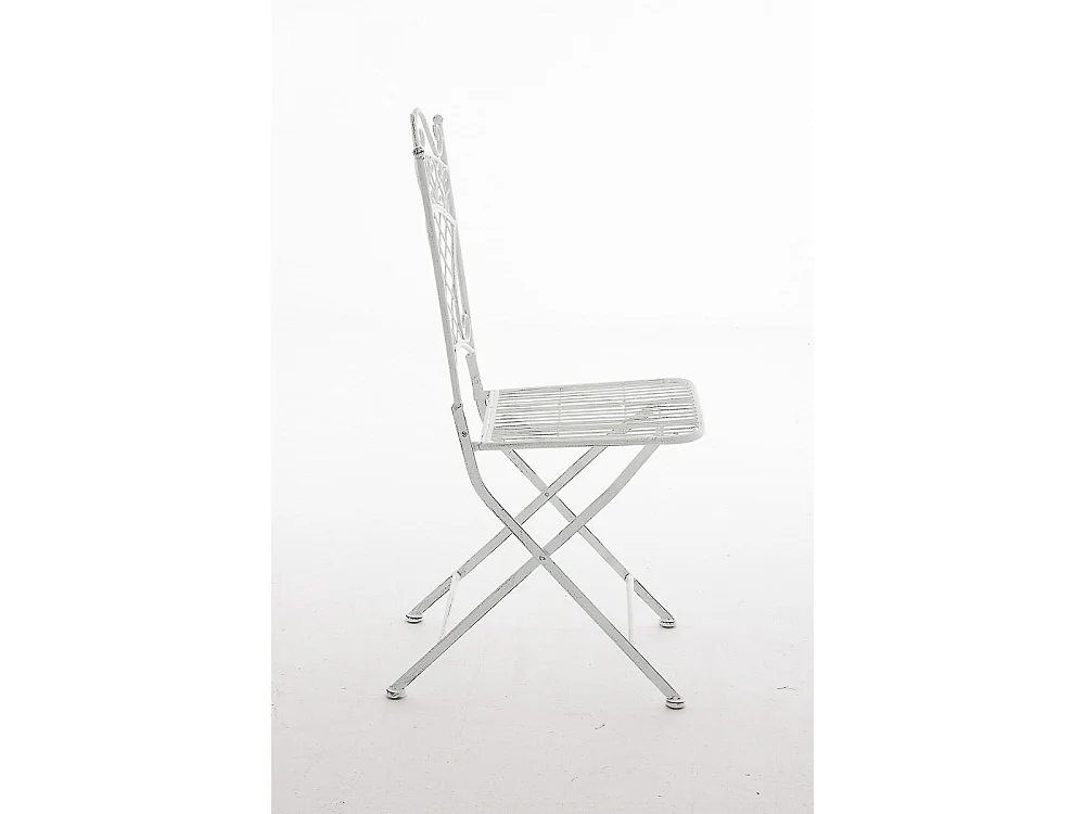 Chaises de jardin - Métal & Métal - Blanc antique - Adelar
