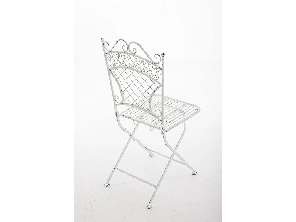 Chaises de jardin - Métal & Métal - Blanc antique - Adelar