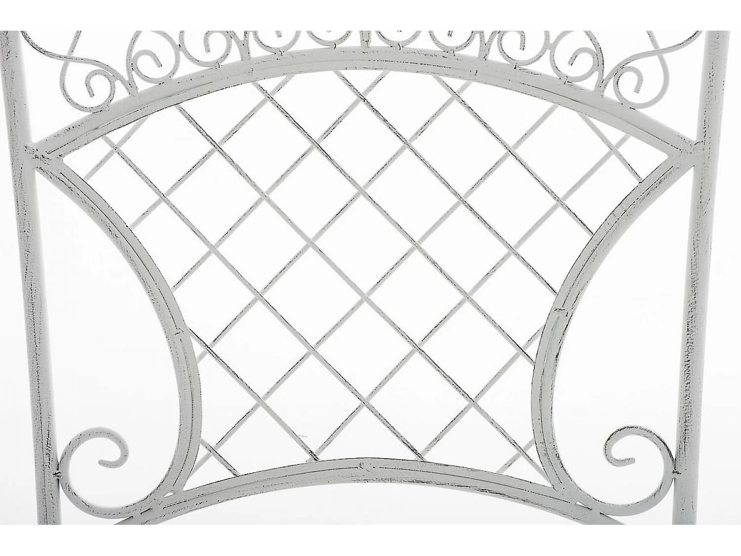 Chaises de jardin - Métal & Métal - Blanc antique - Adelar