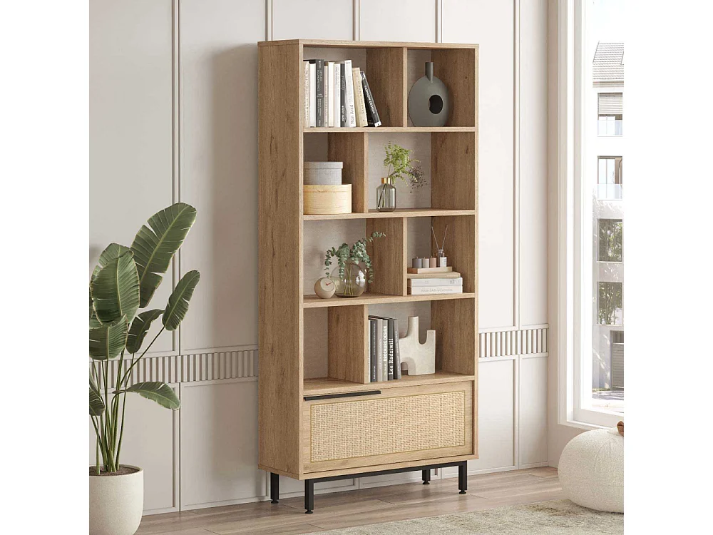 Estante de livros – 83,9 x 175,6 x 29,5 cm – Nogueira e Carvalho – Melamina