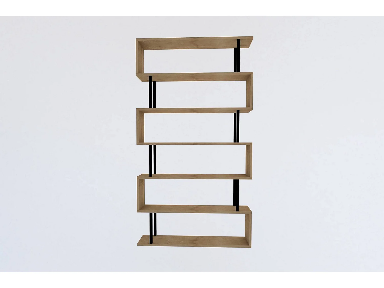 Etagère 7 tablettes décor chêne saphir L90 cm - Hector