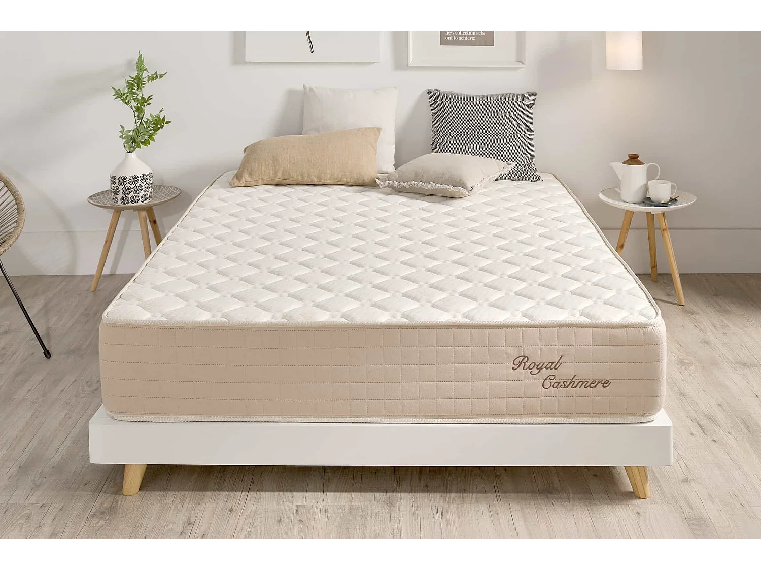 Materasso viscoelastico Royal Cashmere, 180x200 cm - Moonia