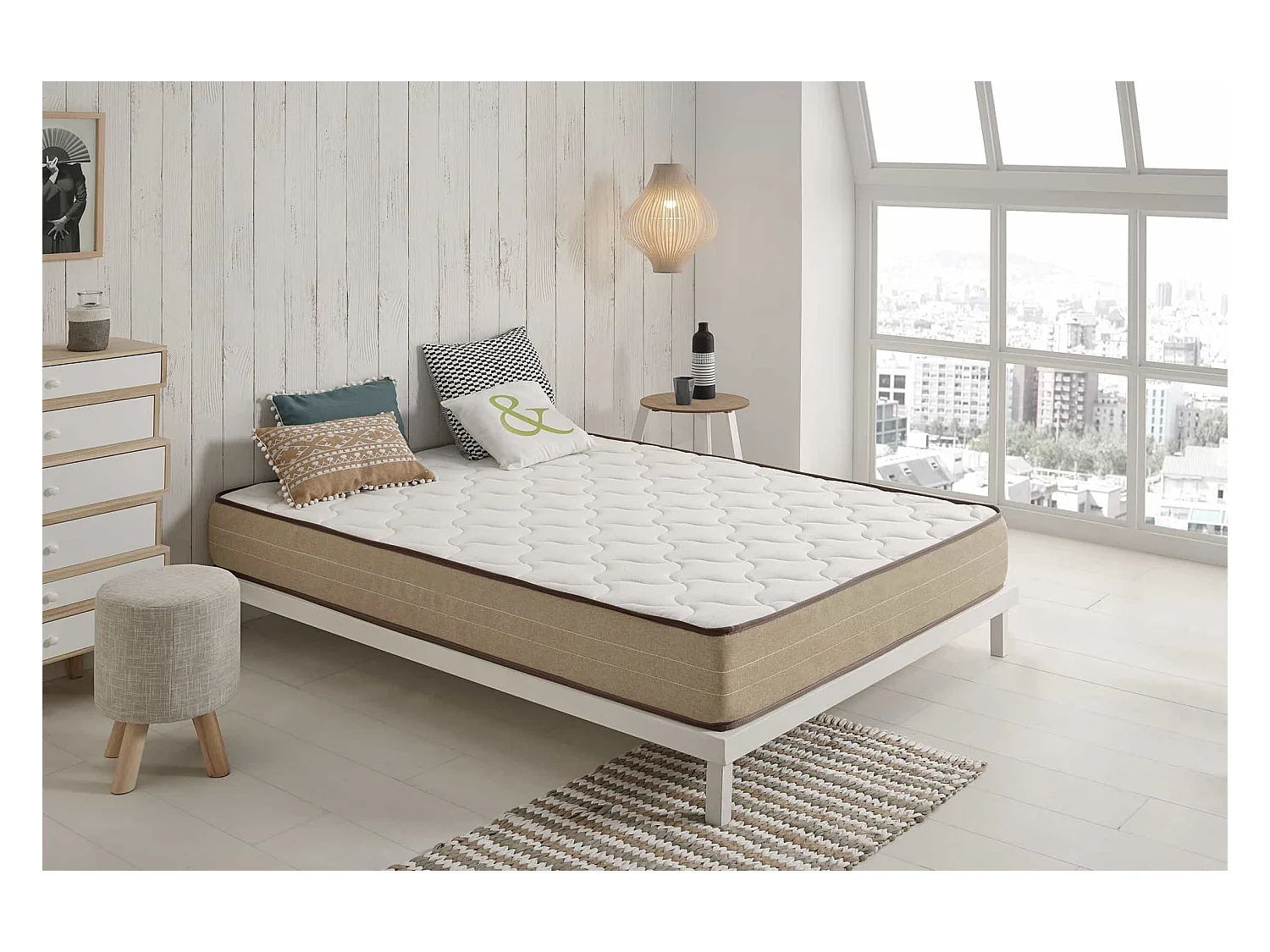 Colchón Bamboo Fresh 21cm- Moonia - 90x200 cm